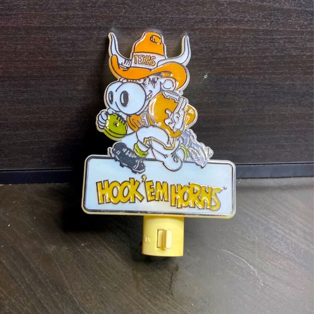 Vintage UT Longhorn Night Light